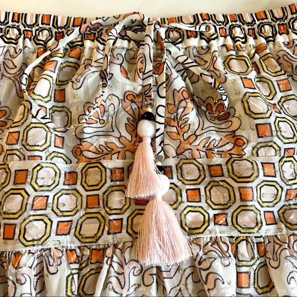 Tory Burch Adrian Silk Blend Skirt Sz 2 - Picture 9 of 13